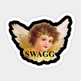 swagg angel cherub Sticker